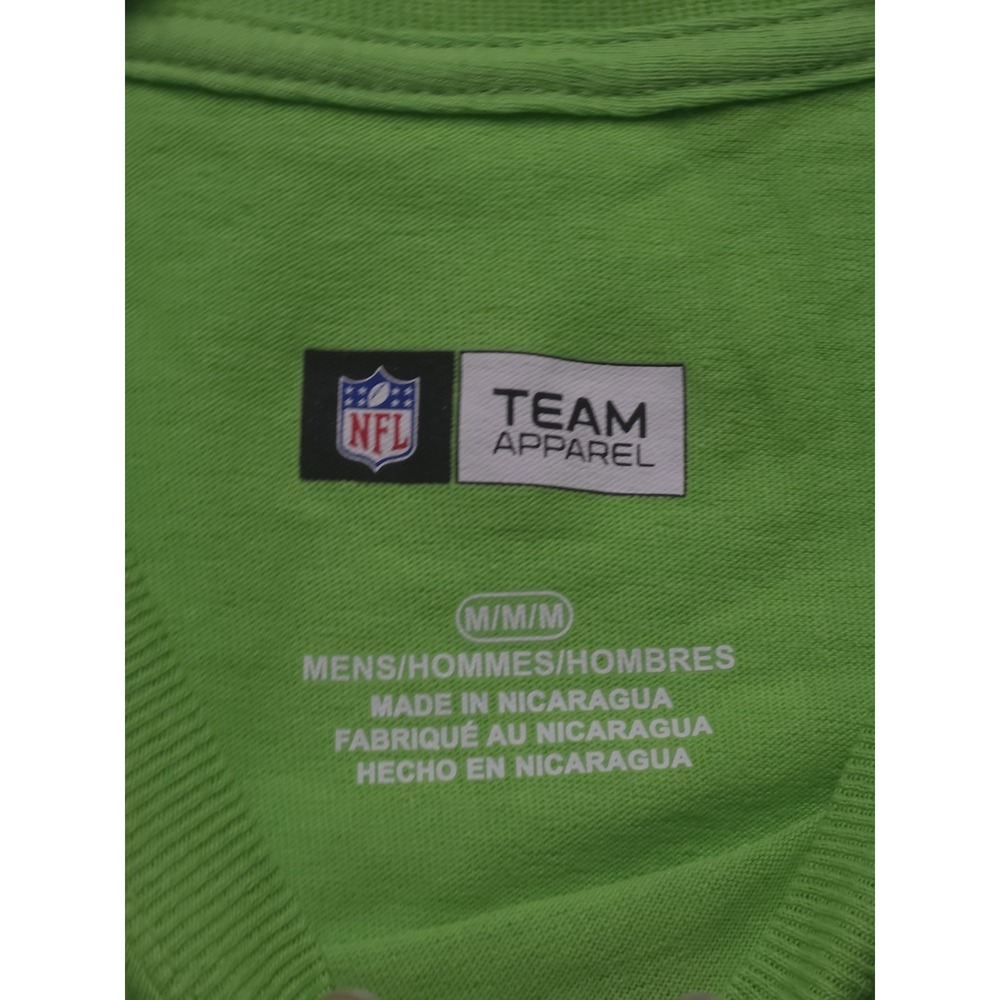 Seattle Seahawks Team Apparel Green T Shirt NFL Medium New - Picture 4 of 7